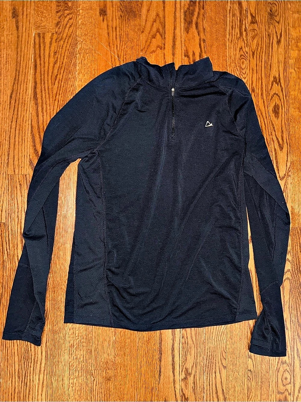 Paradox Men's Merino Blend 1/4 Zip Base Layer Long Sleeve Black Medium